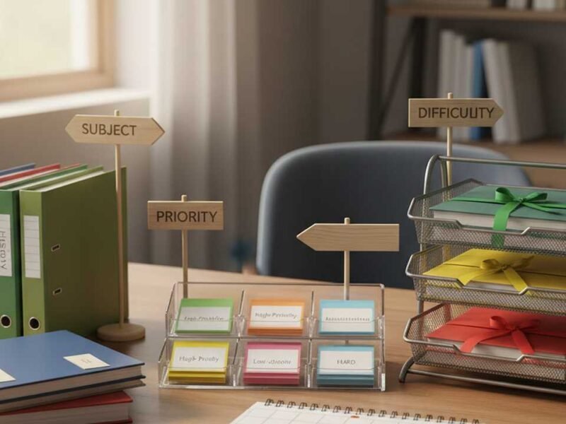 Tips for Organizing Study Material by Subject, Priority, and Difficulty