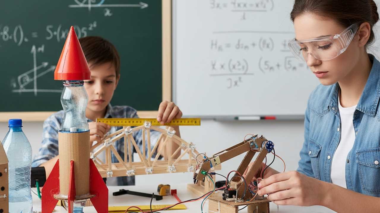 Using DIY STEM Projects to Teach Math, Physics, and Engineering Concepts